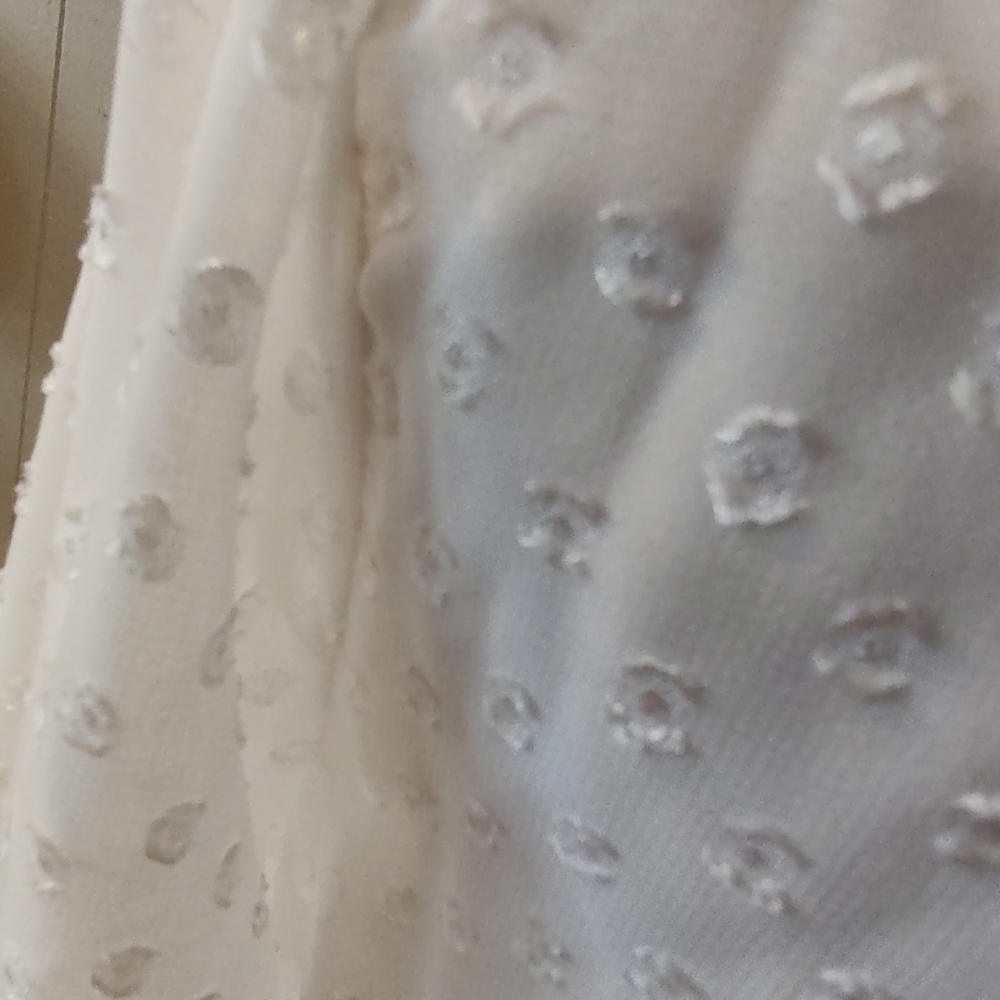 NWOT VENUS White Lace Up Tiered Dress SZ Small - Picture 8 of 9